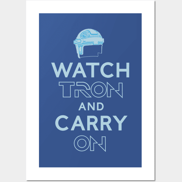 Watch Tron and Carry On Wall Art by GeekGiftGallery